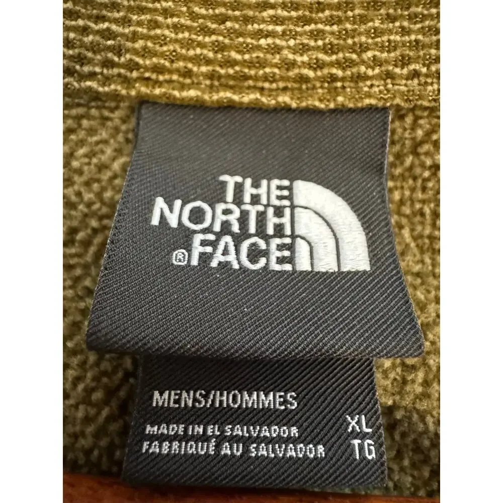 The North Face Men’s Textured Cap Rock 1/4 Zip Fleece Green Sweater Jacket XL
